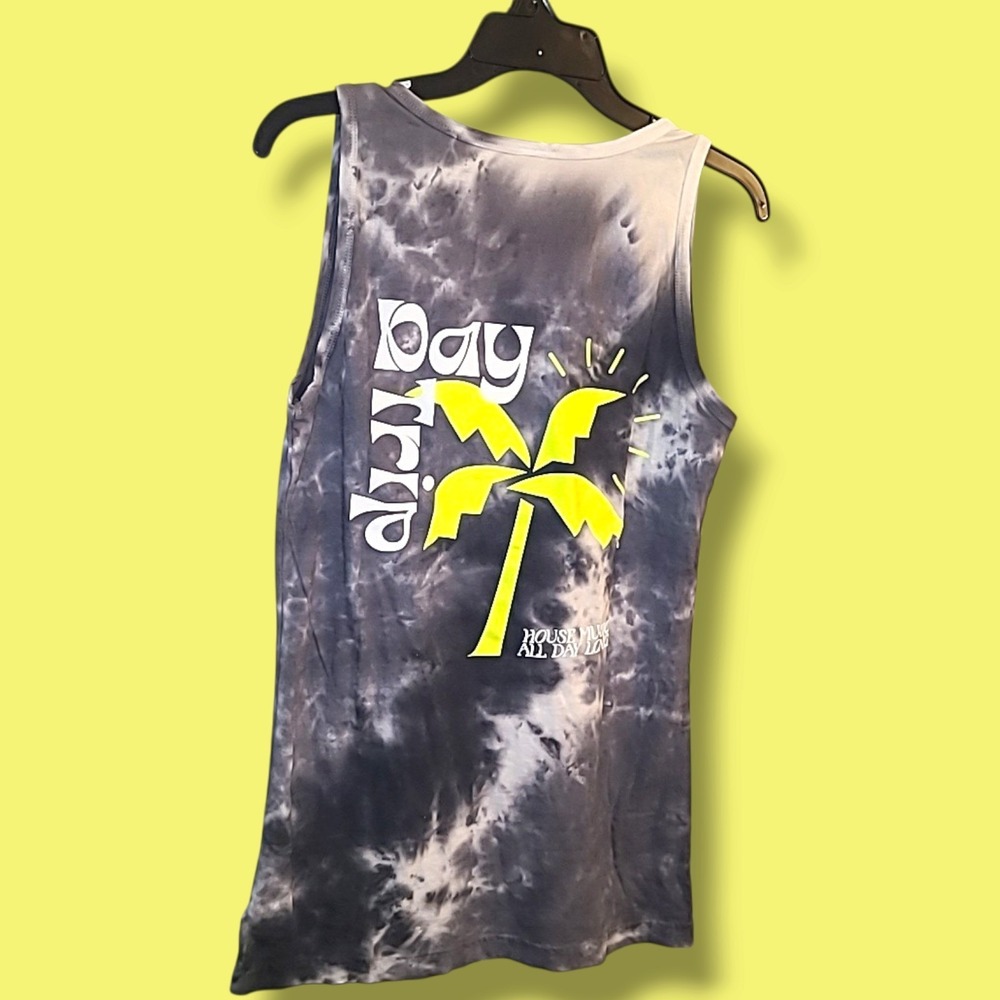 Insomniac Day Trip Tank Top Small S 100% Cotton USA Tie Dye House Music EDM Rave